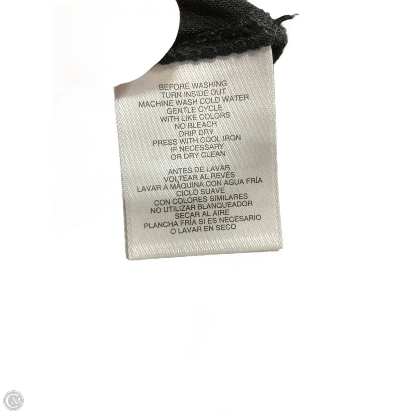 Top Long Sleeve By Anne Klein In Black, Size: M