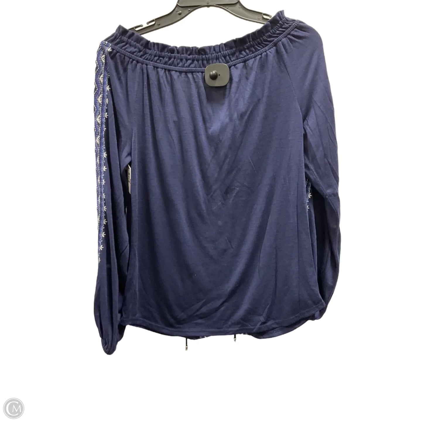 Top Long Sleeve By White House Black Market In Blue, Size: S