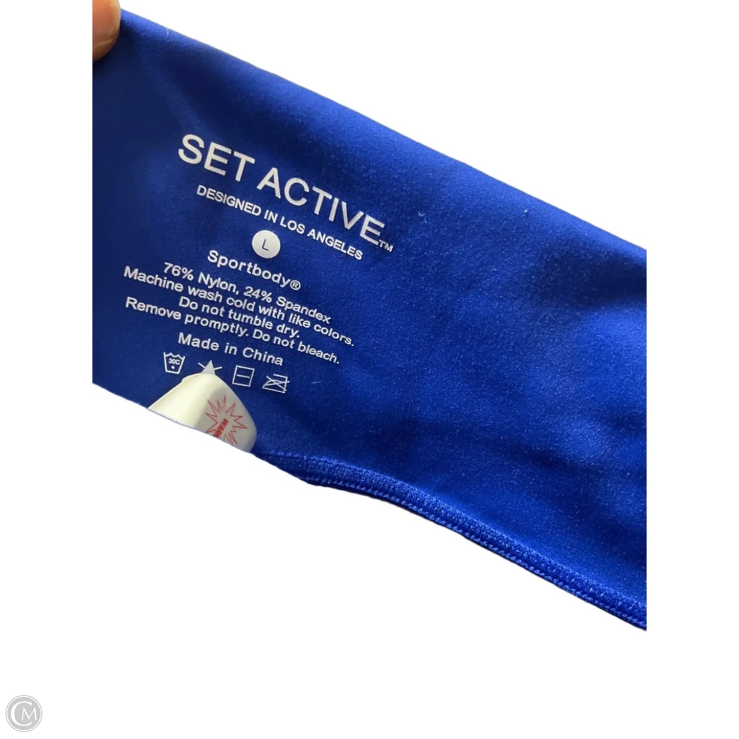 Athletic Leggings By Cmb In Blue, Size: L