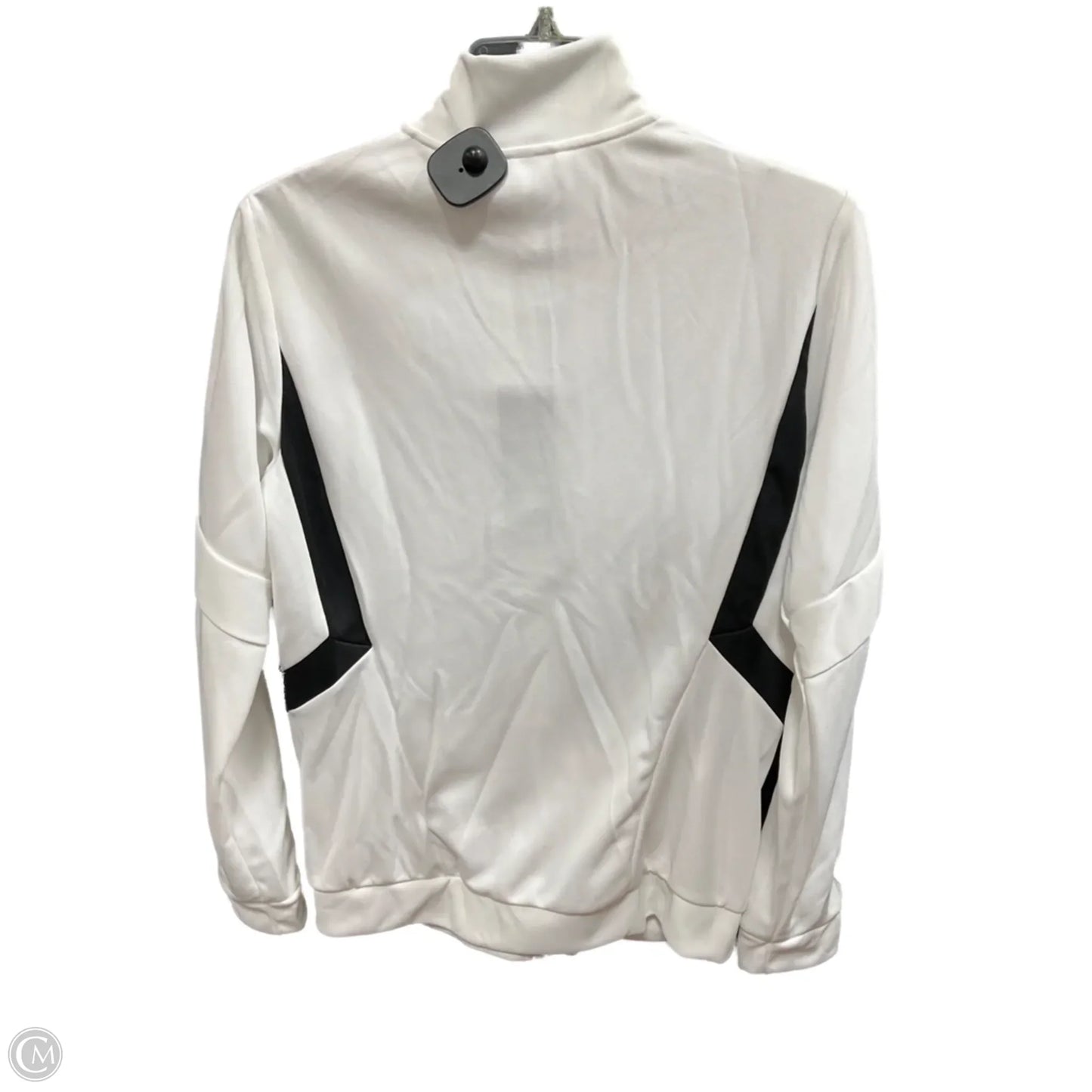 Athletic Jacket By Adidas In White, Size: M