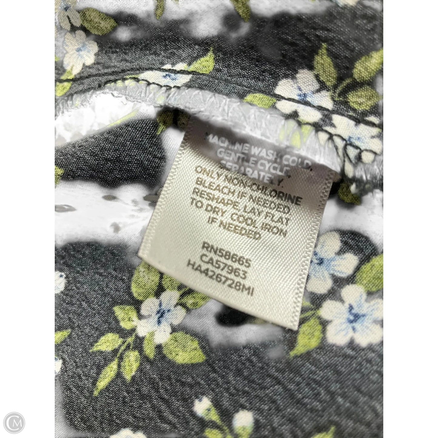 Top Short Sleeve By Halogen In Floral Print, Size: S