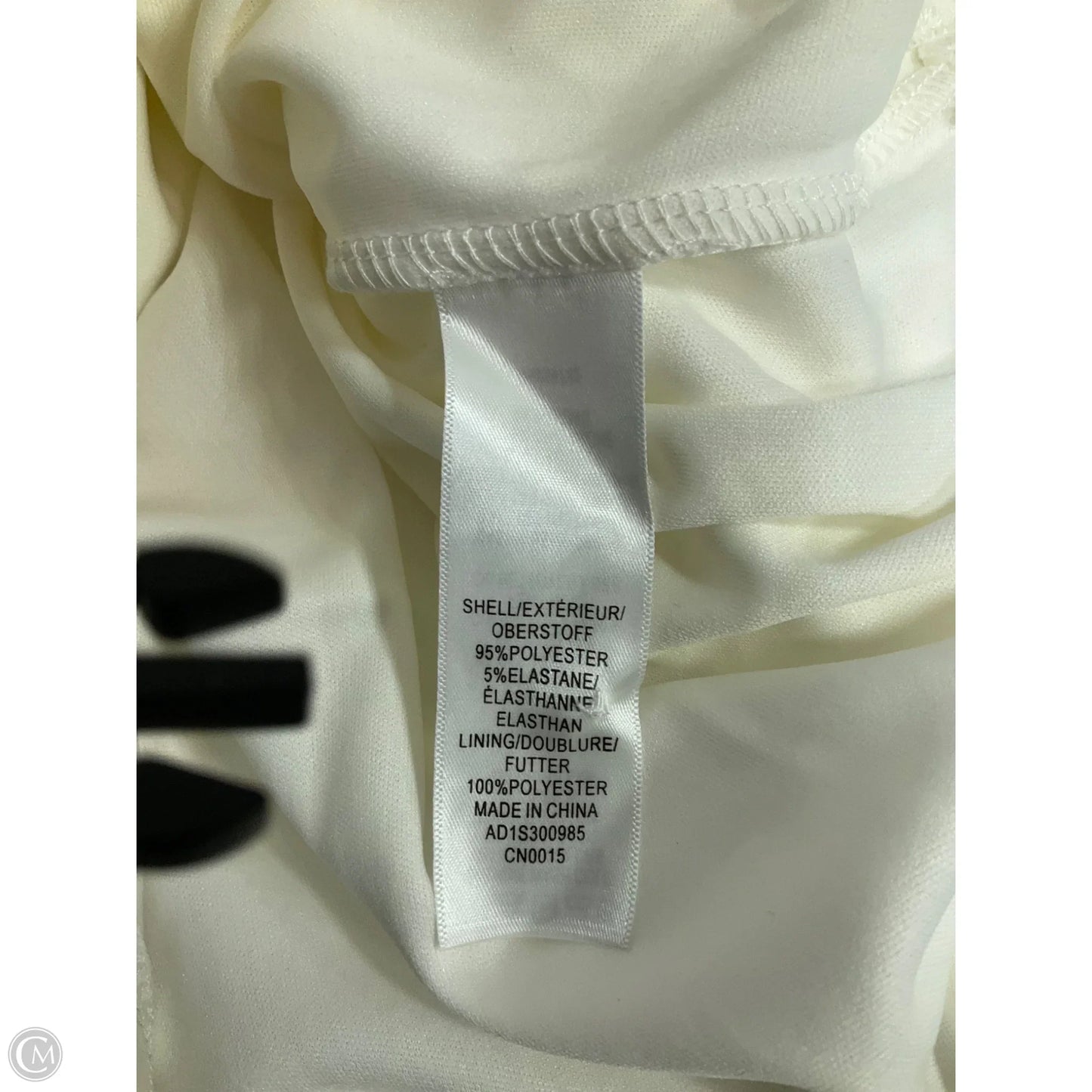 Top Short Sleeve By Adrianna Papell In White, Size: L