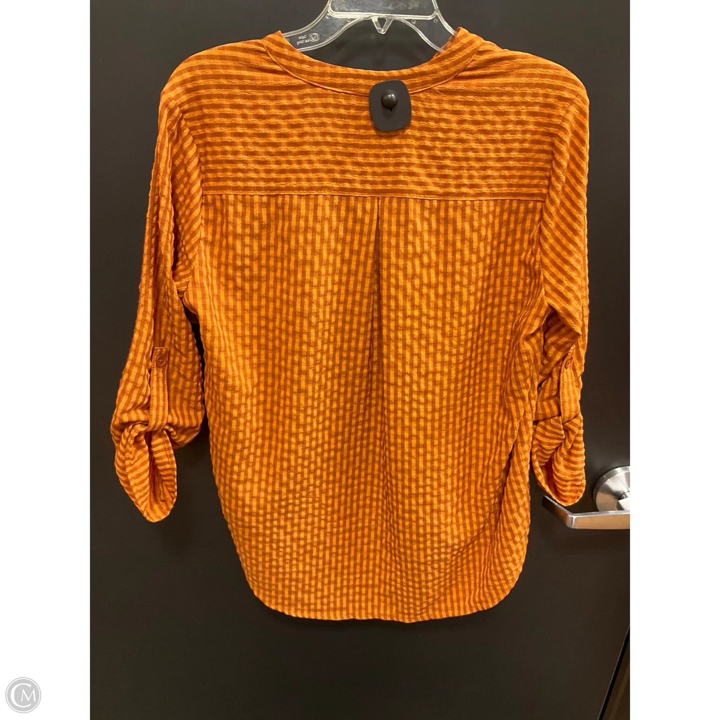 Top 3/4 Sleeve By New Directions In Orange, Size: L