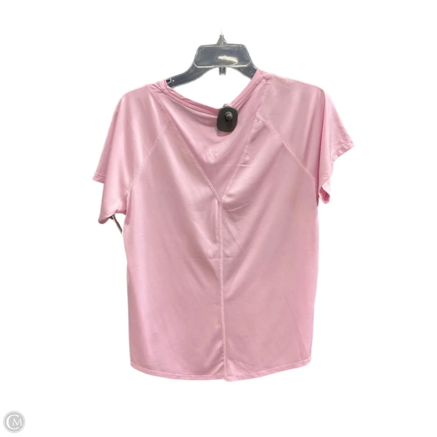 Athletic Top Short Sleeve By Tek Gear In Pink, Size: L