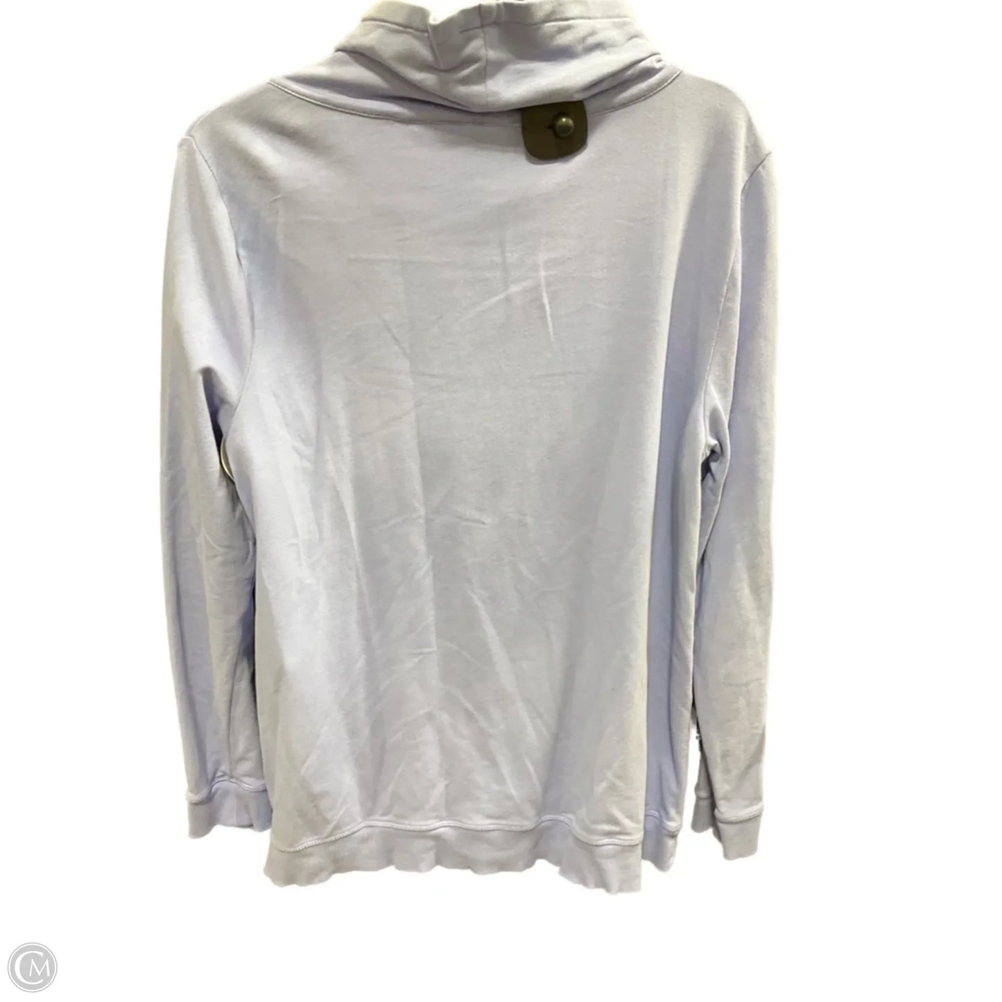 Athletic Top Long Sleeve Collar By Talbots In Blue, Size: L