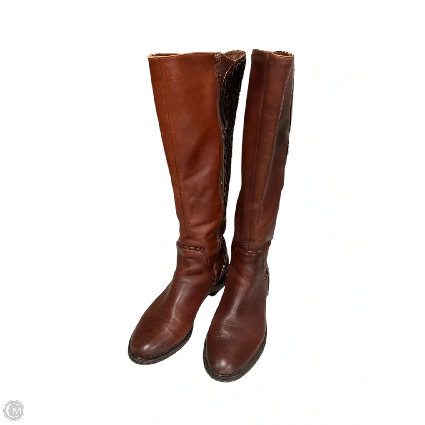 Boots Leather By Gianni Bini In Brown, Size: 10