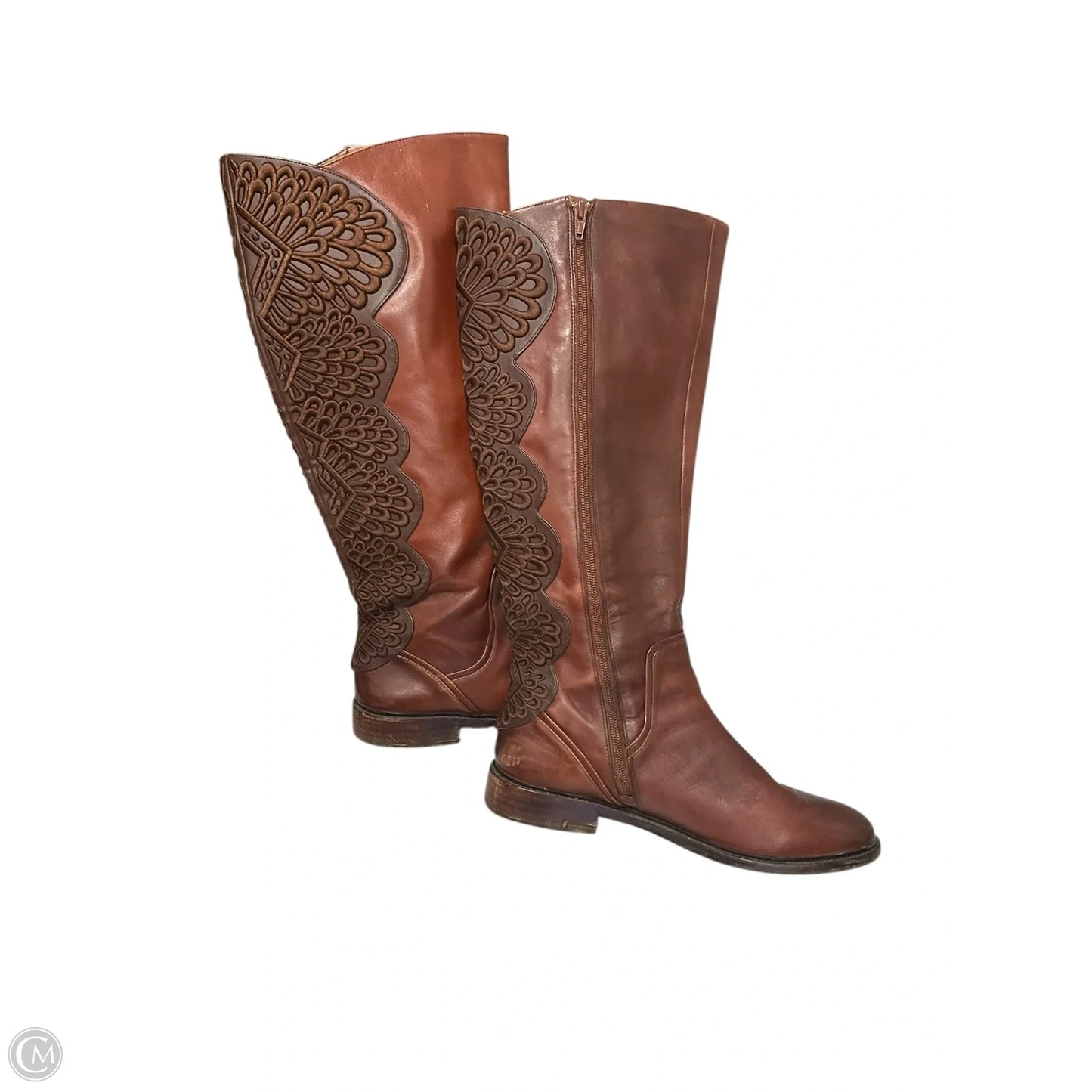 Boots Leather By Gianni Bini In Brown, Size: 10