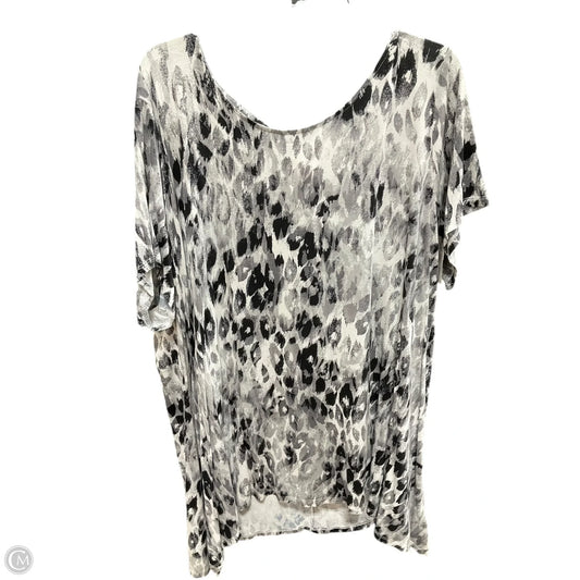 Top Short Sleeve By Ruby Rd In Animal Print, Size: 3x
