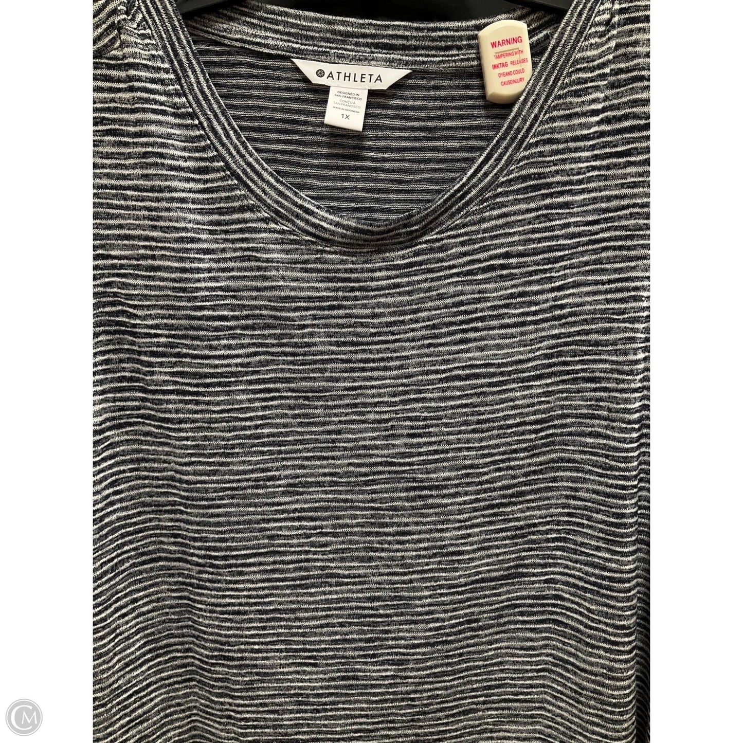 Athletic Tank Top By Athleta In Striped Pattern, Size: 1x