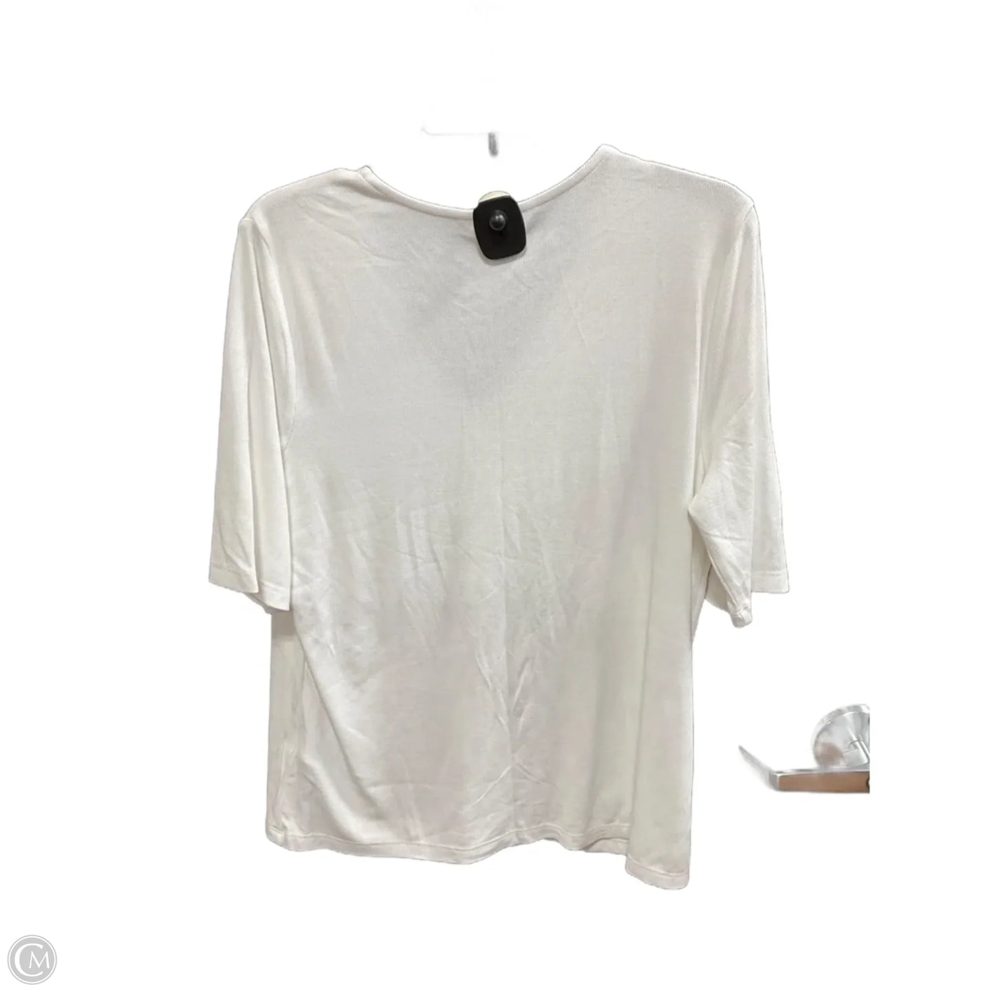 Top Short Sleeve By Liverpool In White, Size: 1x