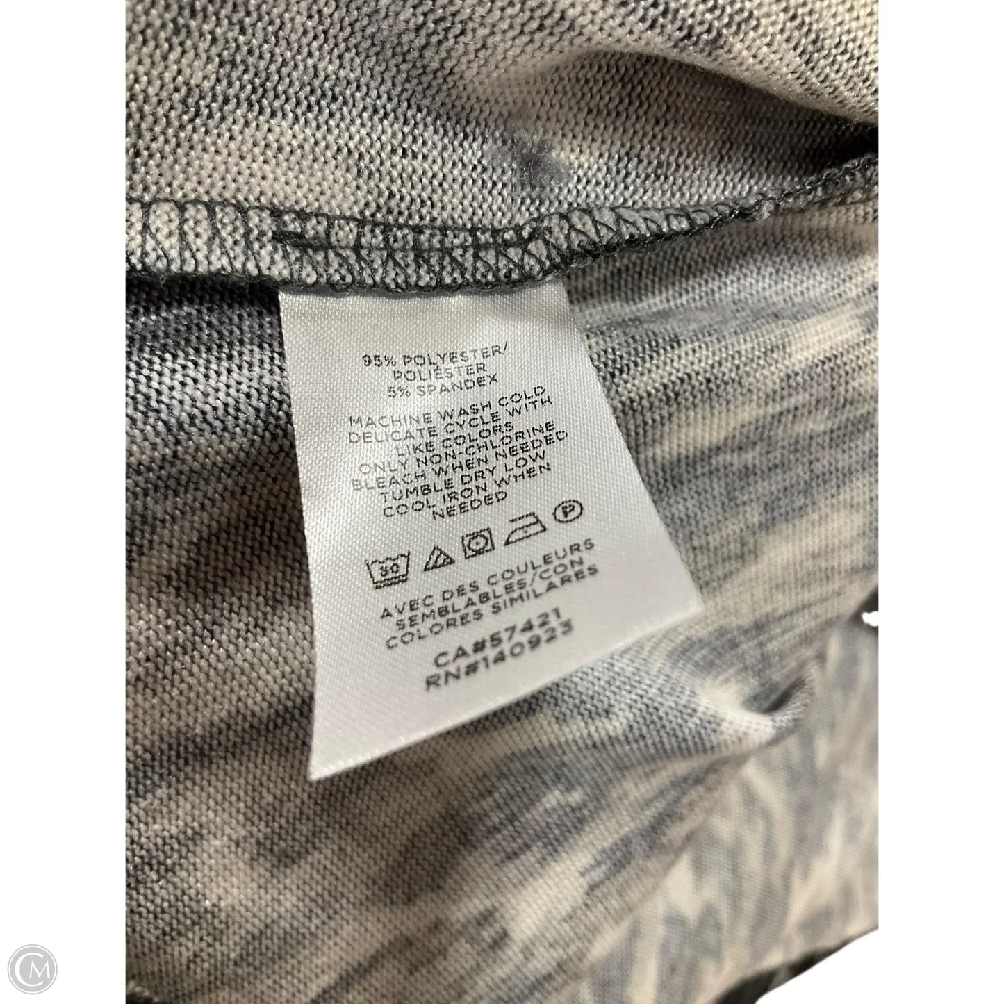 Top Long Sleeve Basic By Loft In Animal Print, Size: Xl