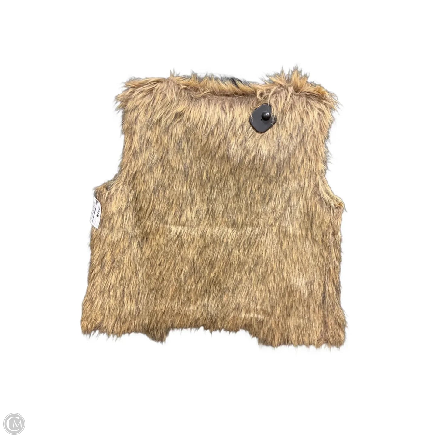 Vest Faux Fur & Sherpa By Cmf In Brown, Size: M
