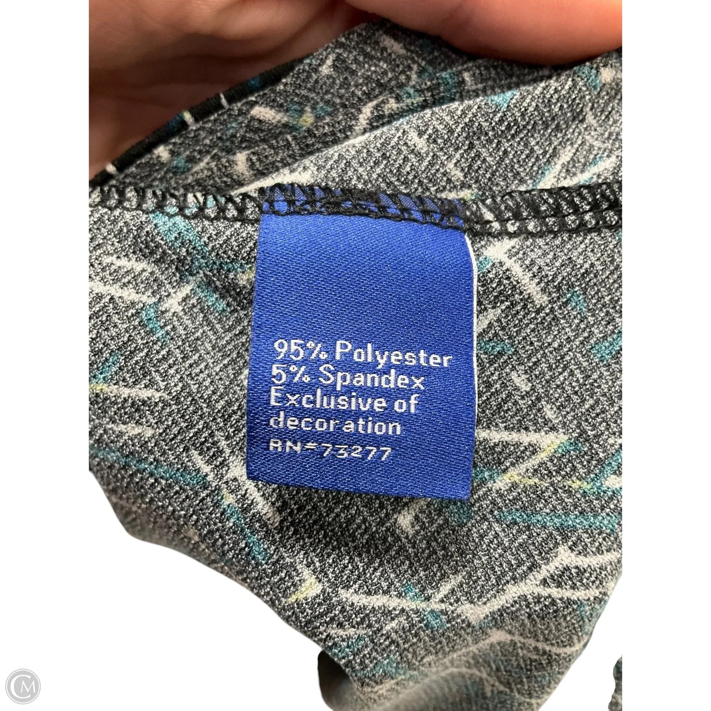 Dress Casual Short By Apt 9 In Black & Blue, Size: Xl