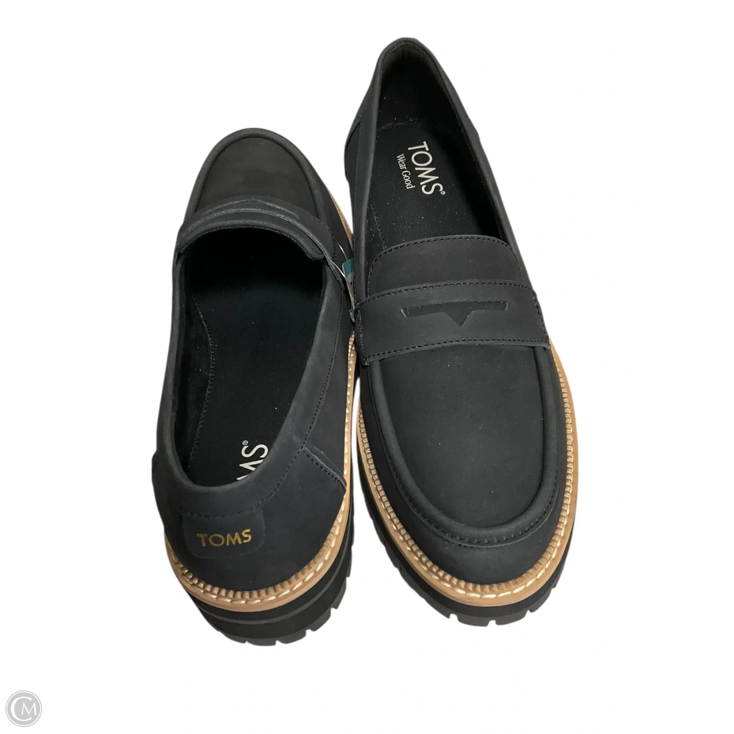 Shoes Flats By Toms In Black, Size: 9.5