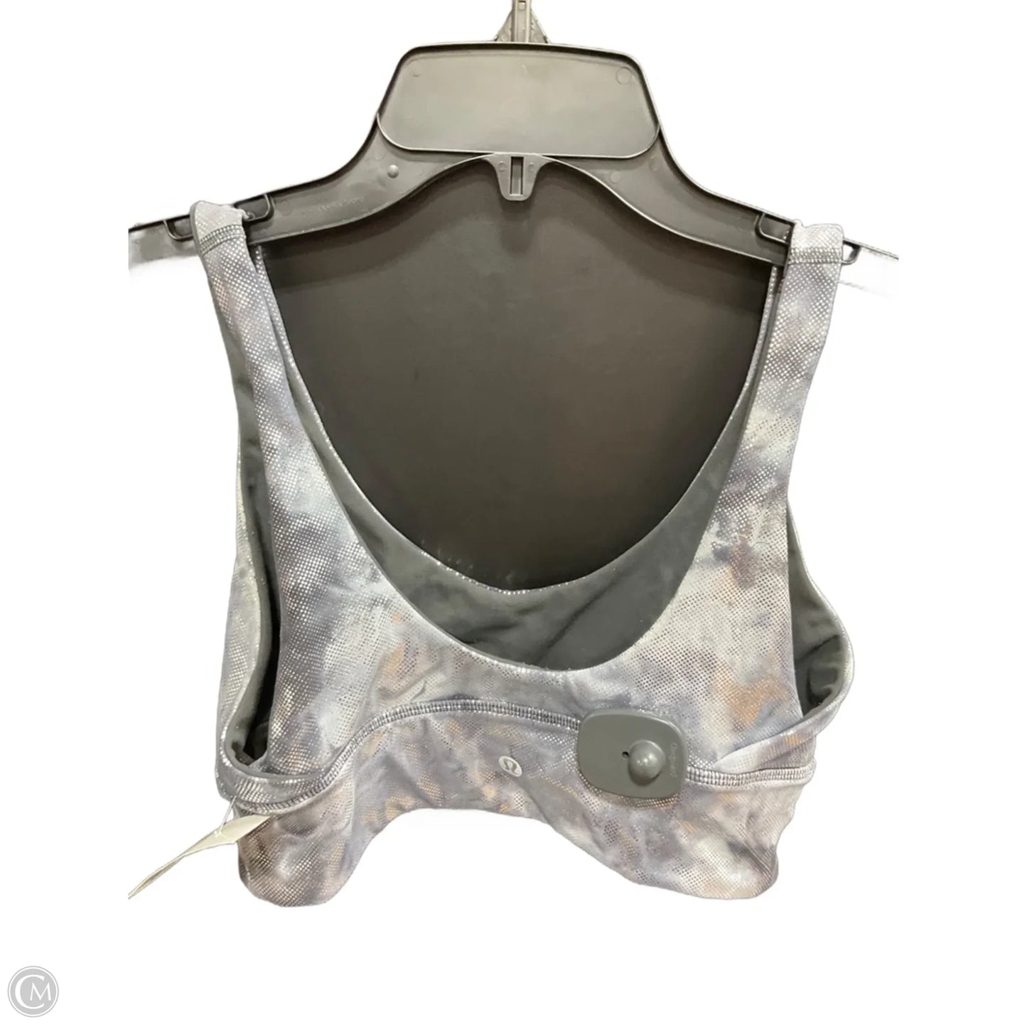 Athletic Bra By Lululemon In Silver, Size: 6