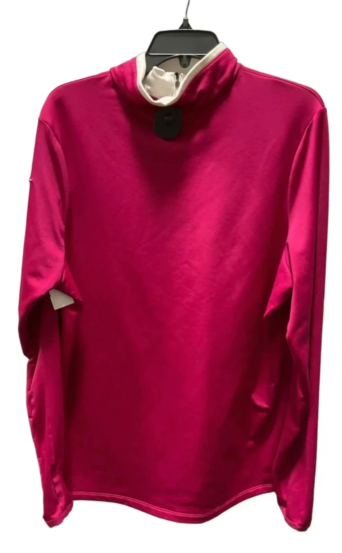 Athletic Top Long Sleeve Collar By Nike Apparel In Pink, Size: Xxl