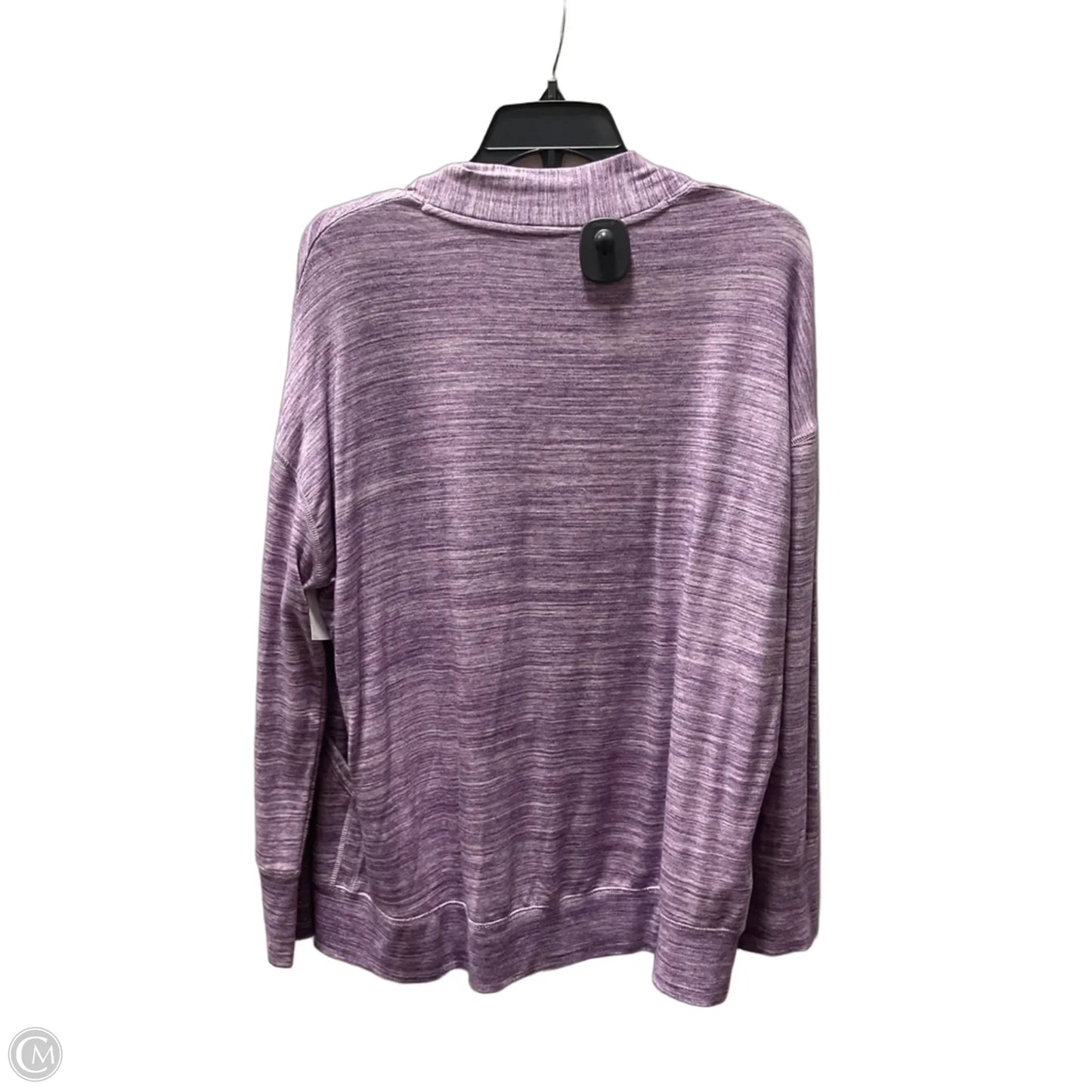 Athletic Top Long Sleeve Crewneck By Eddie Bauer In Purple, Size: S