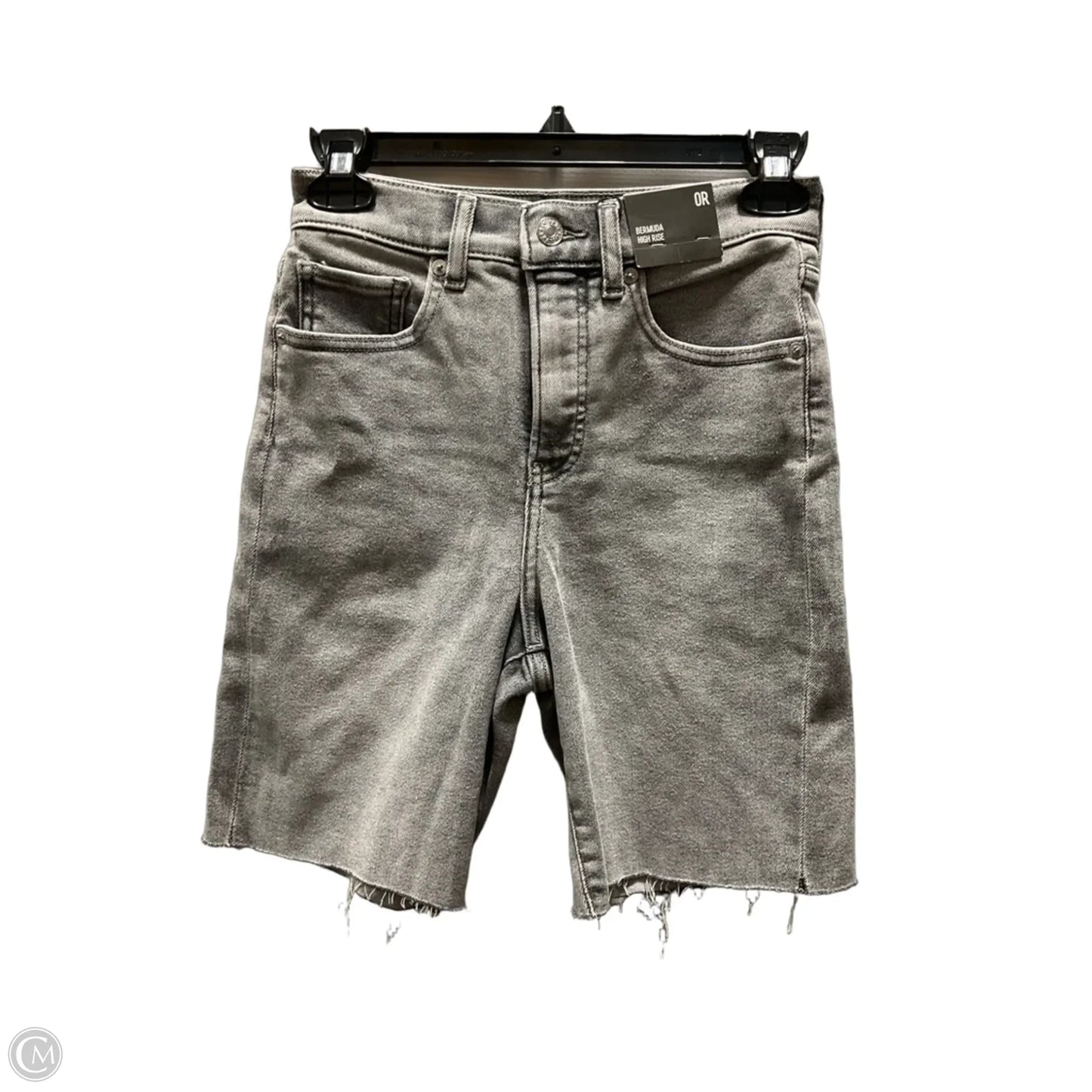 Shorts By Express In Grey Denim, Size: 0