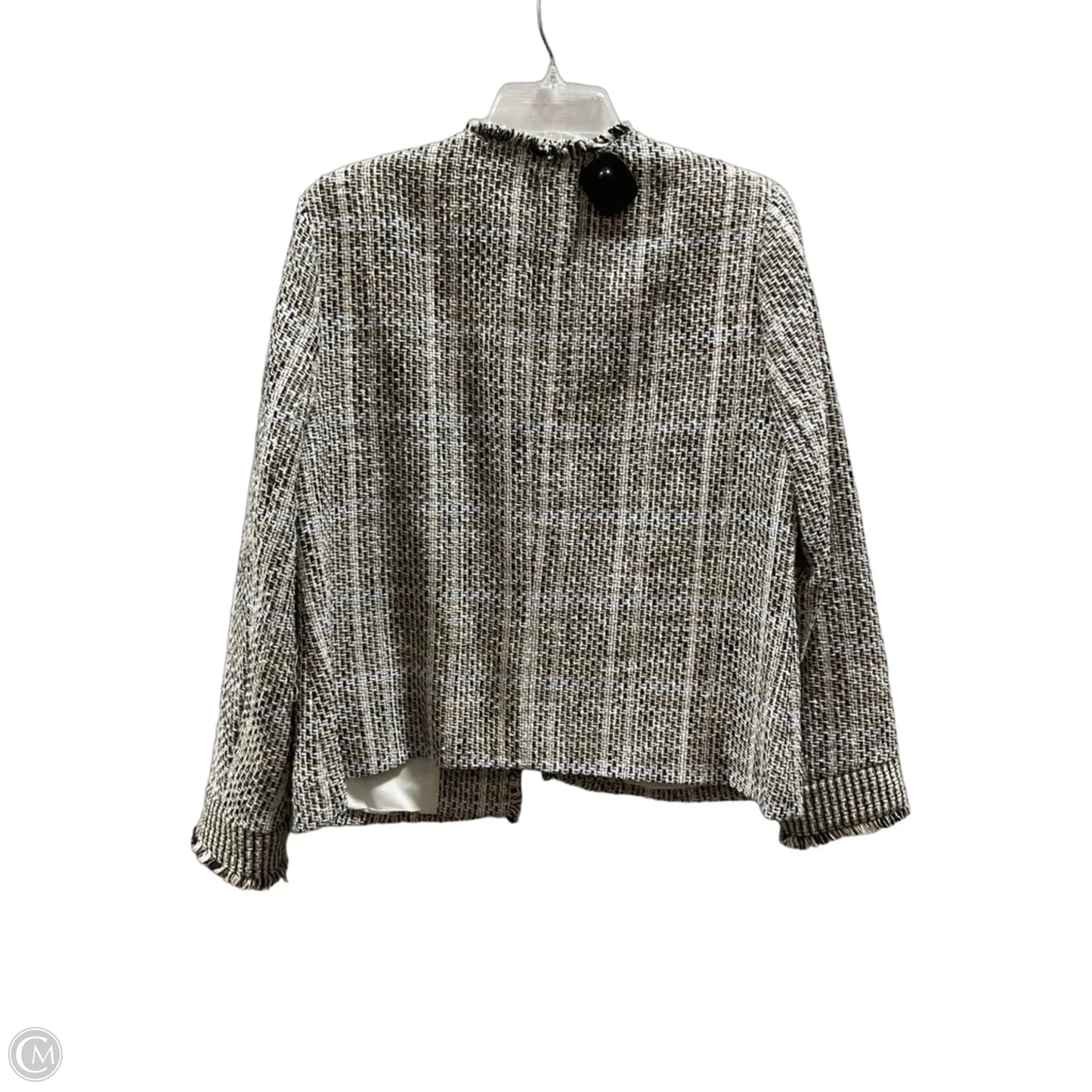 Blazer By Chicos In Black & Cream, Size: L