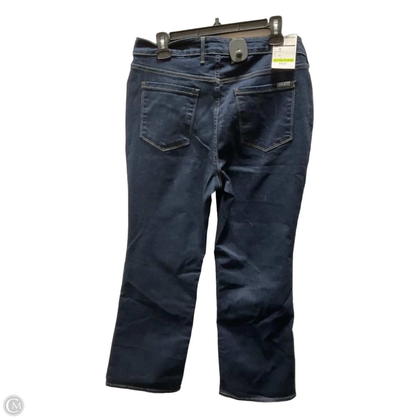 Jeans Boot Cut By Eddie Bauer In Blue Denim, Size: 14p