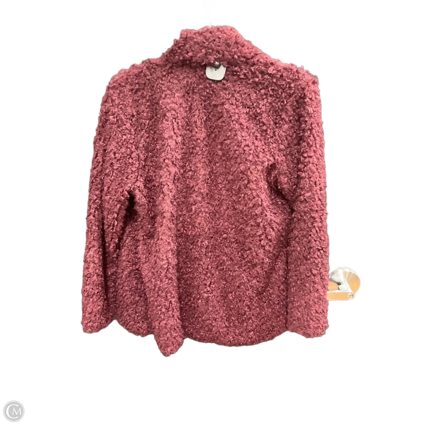 Jacket Faux Fur & Sherpa By Bobeau In Maroon, Size: S