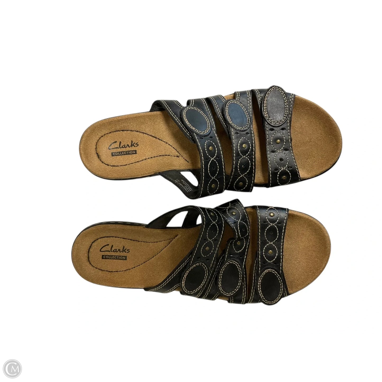 Sandals Flats By Clarks In Brown, Size: 9