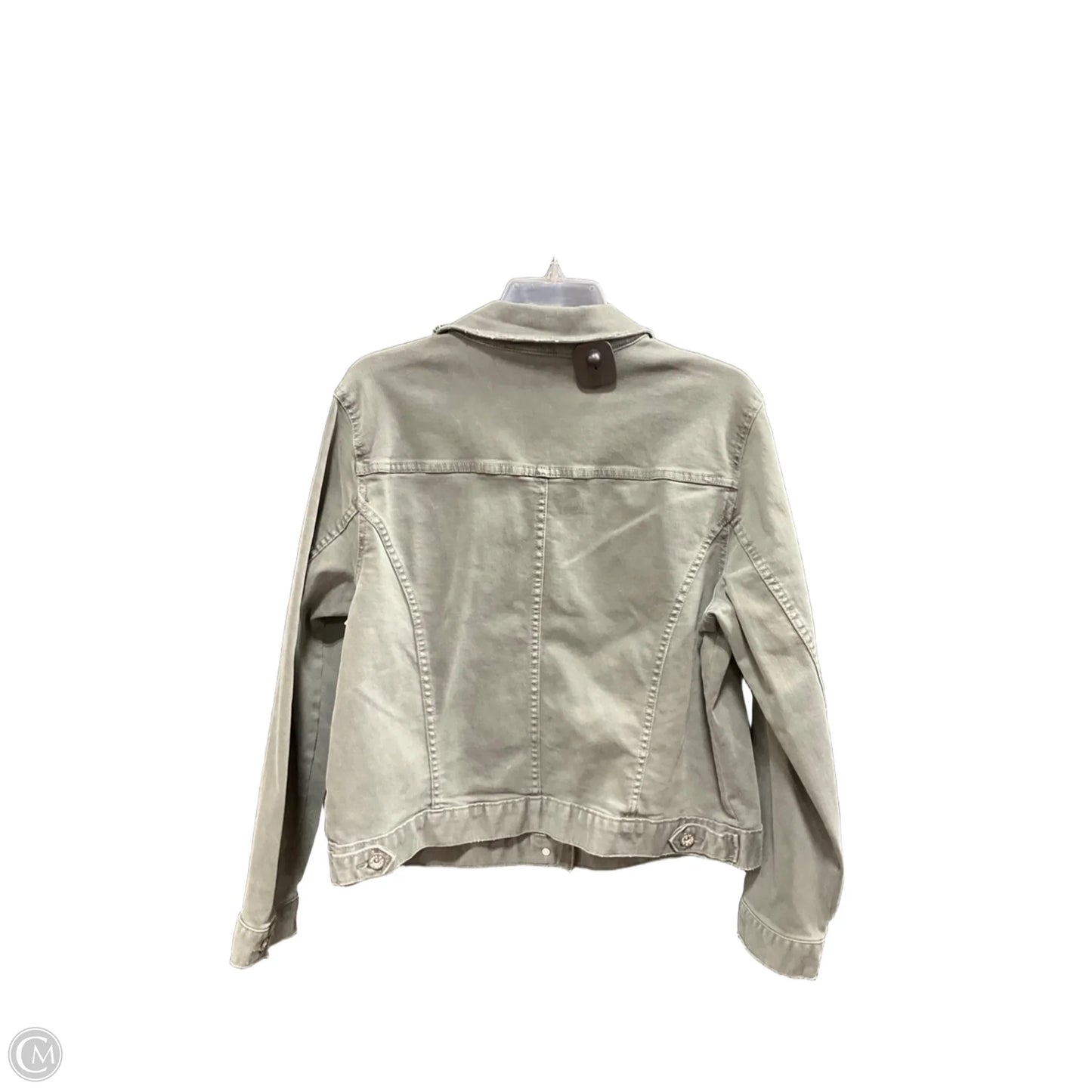 Jacket Denim By Rock And Republic In Green Denim, Size: Xl