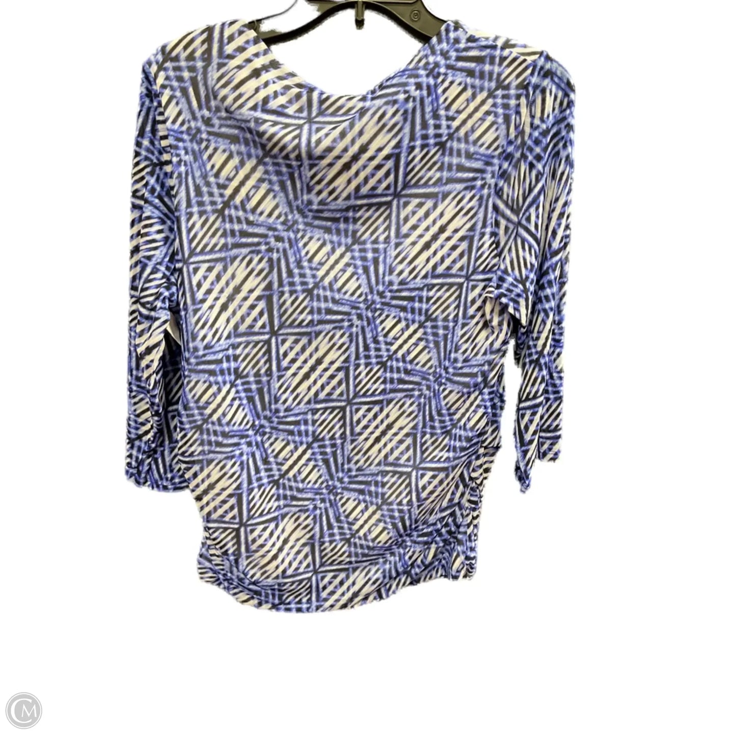 Top Long Sleeve By Chicos In Blue, Size: L