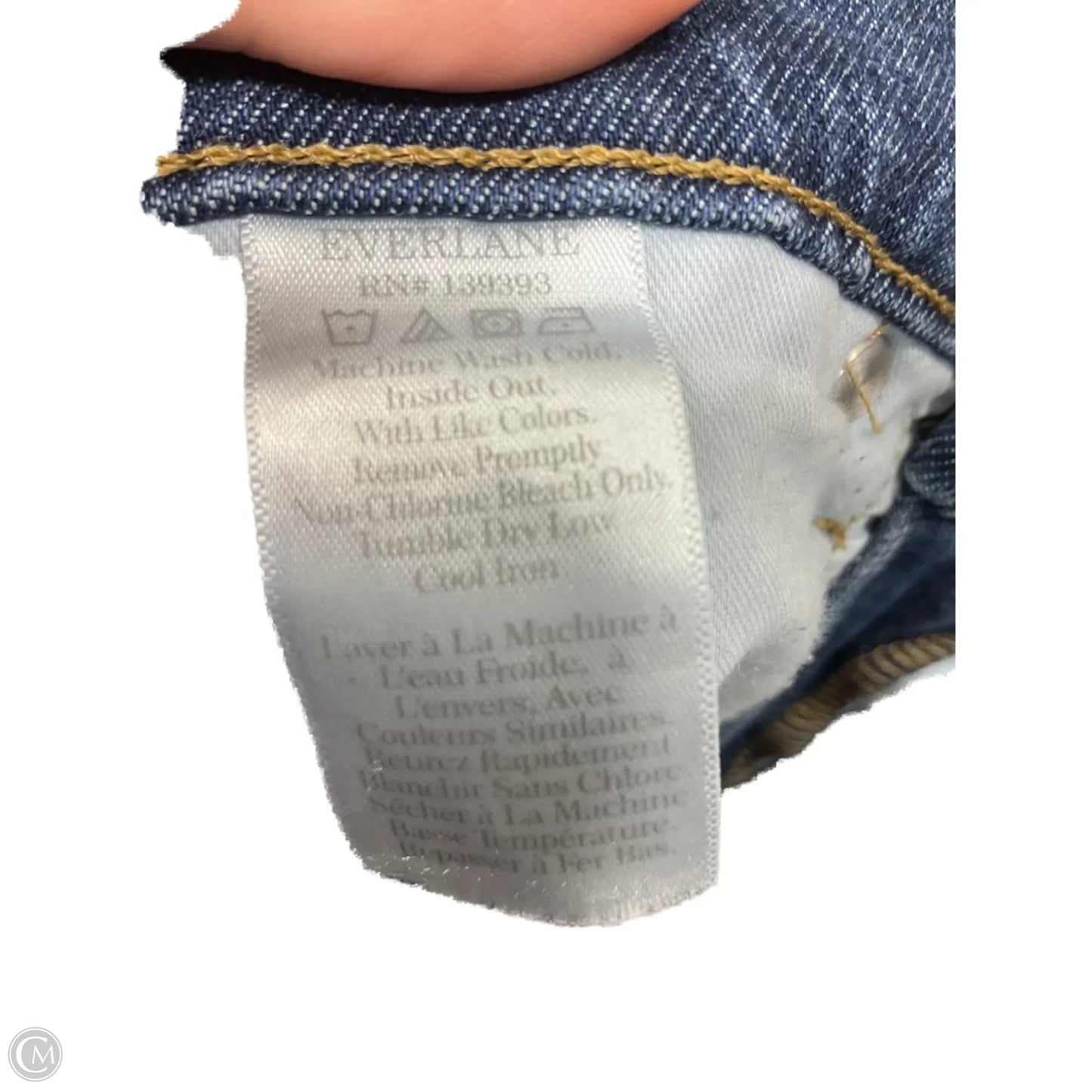 Jeans Cropped By Everlane In Blue Denim, Size: 6