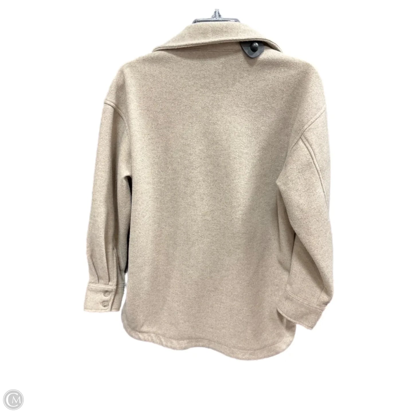 Jacket Shirt By H&m In Tan, Size: Xs