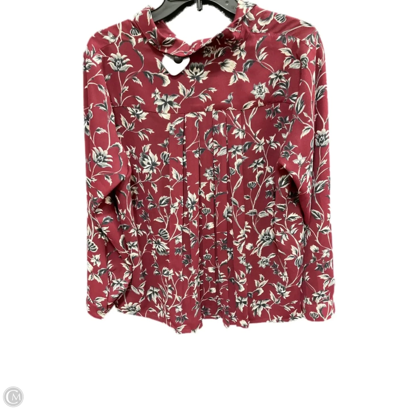 Blouse Long Sleeve By J. Jill In Floral Print, Size: M