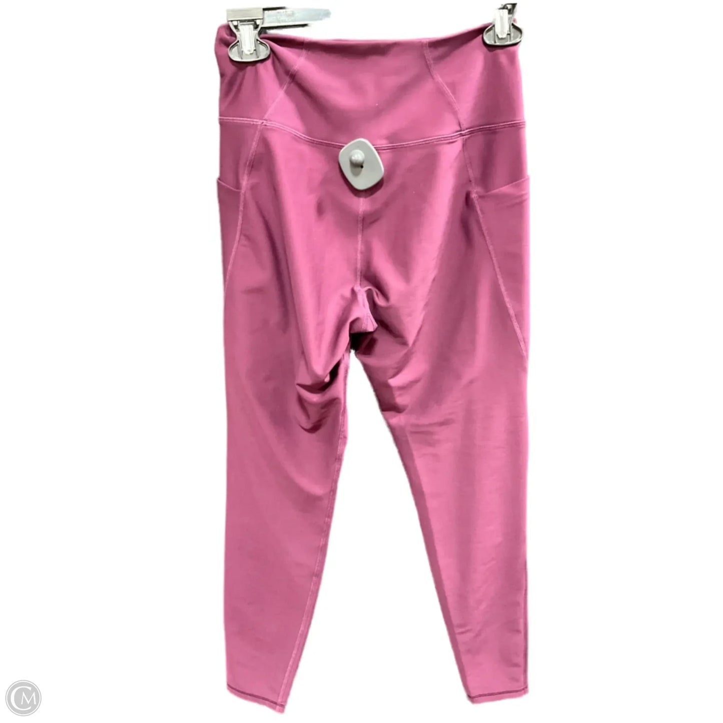 Athletic Leggings By Kinesis In Maroon, Size: M