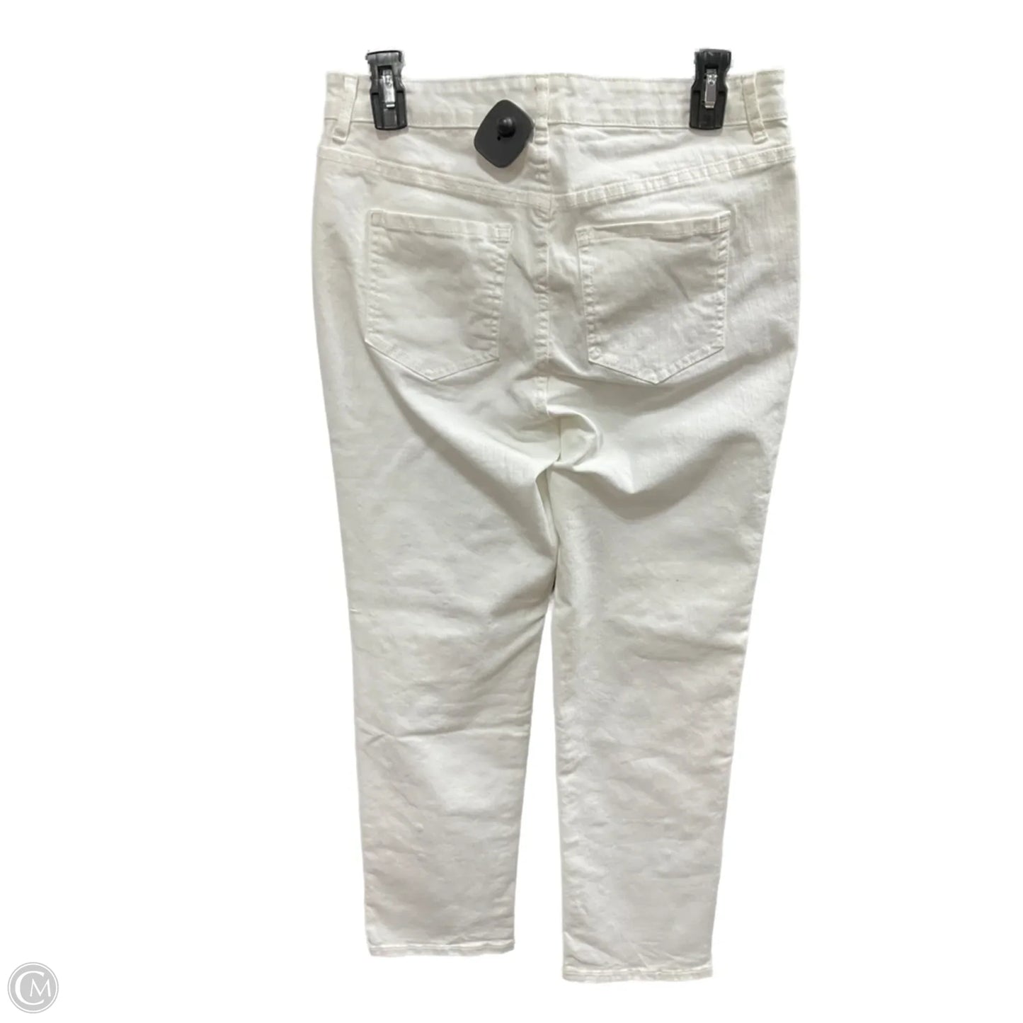 Jeans Straight By Logo In Cream, Size: 4