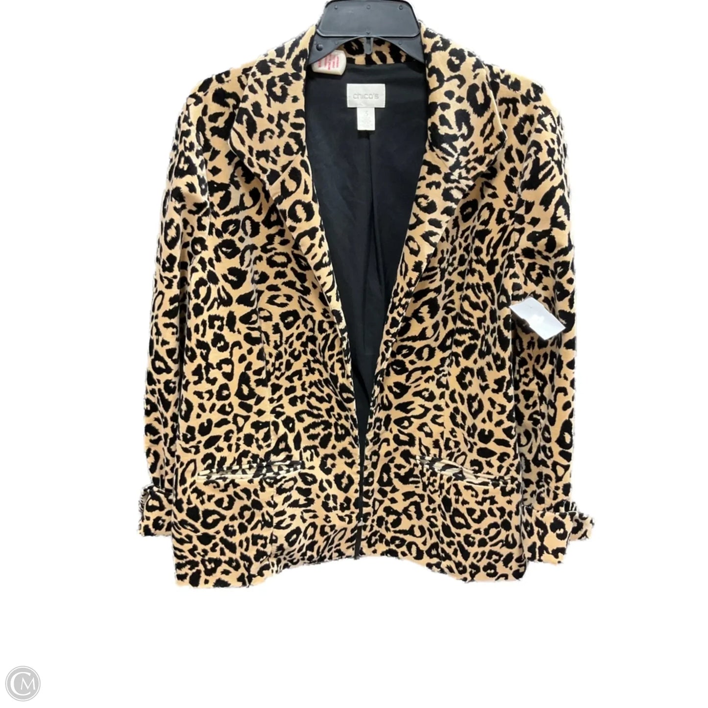 Blazer By Chicos In Animal Print, Size: Xl