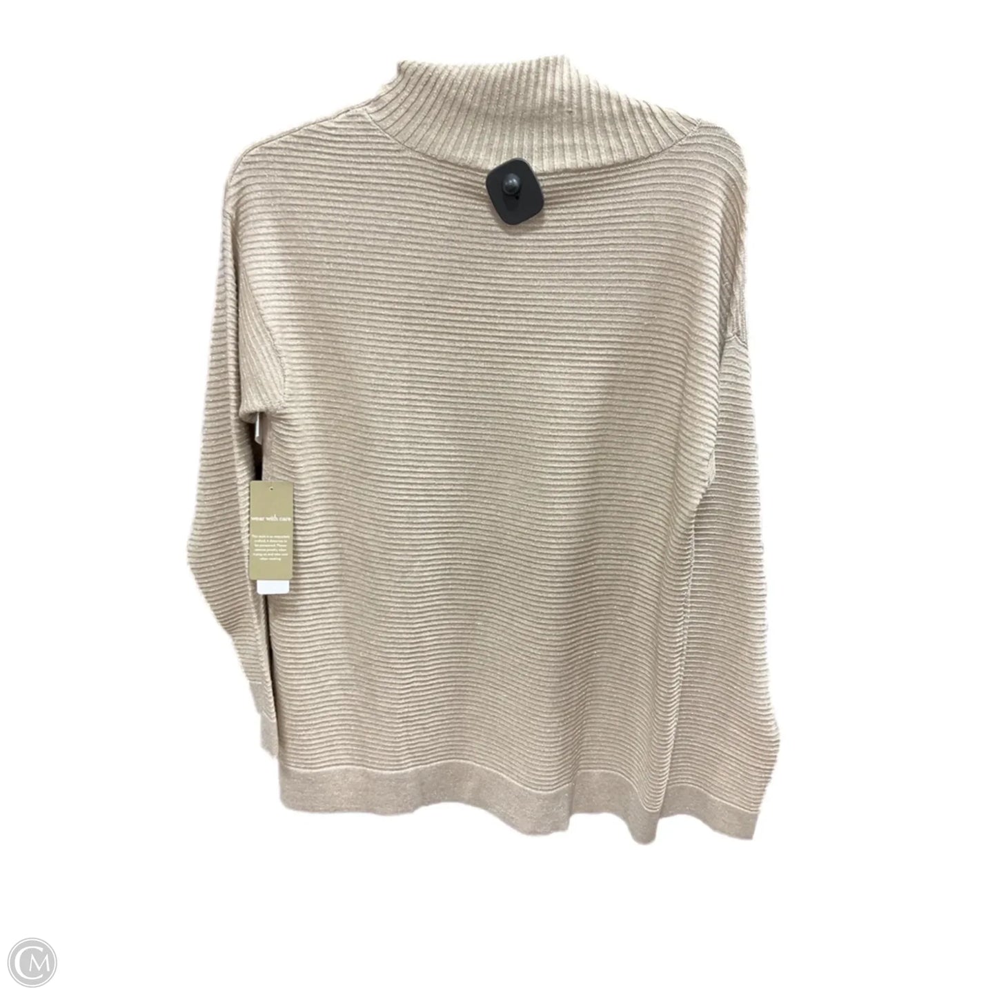 Top Long Sleeve By Chicos In Gold, Size: M
