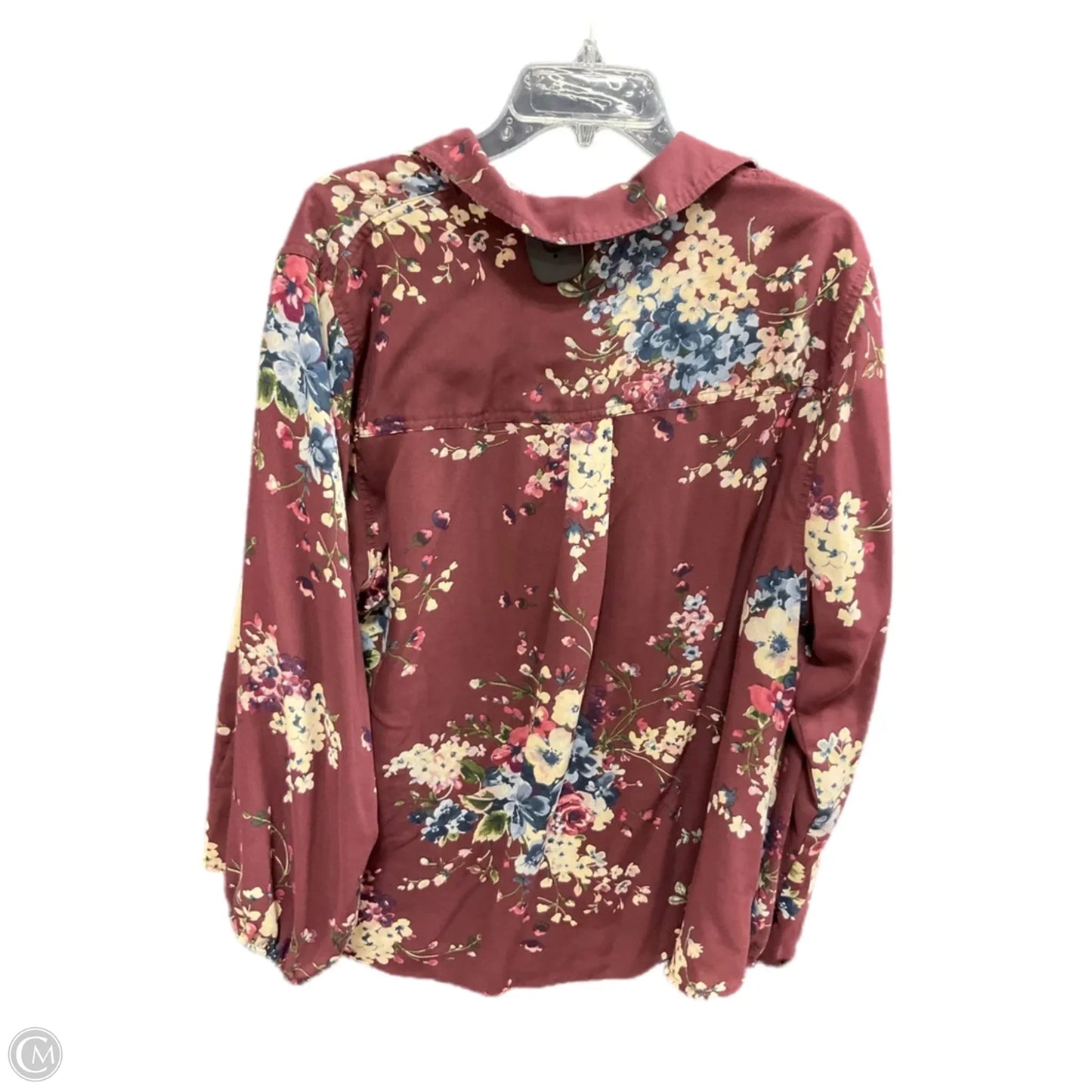 Top Long Sleeve By Torrid In Floral Print, Size: 1x