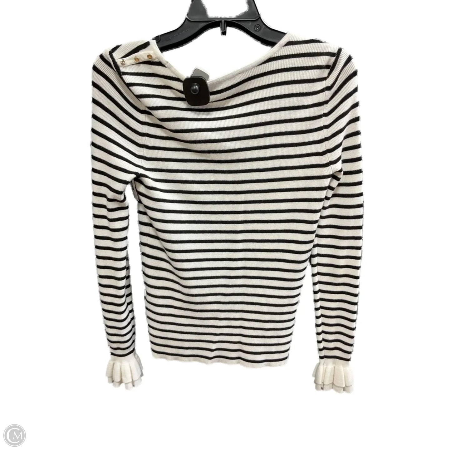 Top Long Sleeve By White House Black Market In Striped Pattern, Size: S