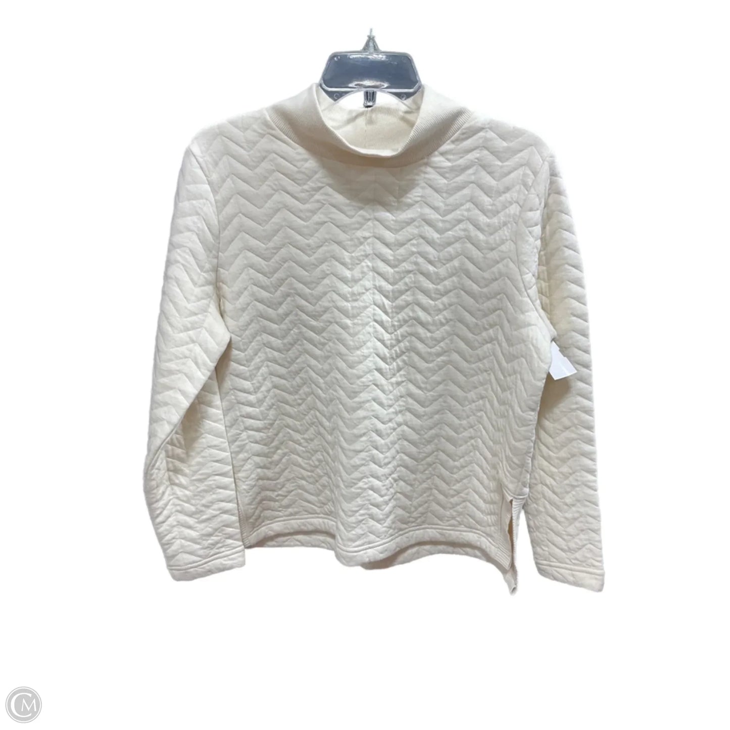 Top Long Sleeve By St Johns Bay In White, Size: M