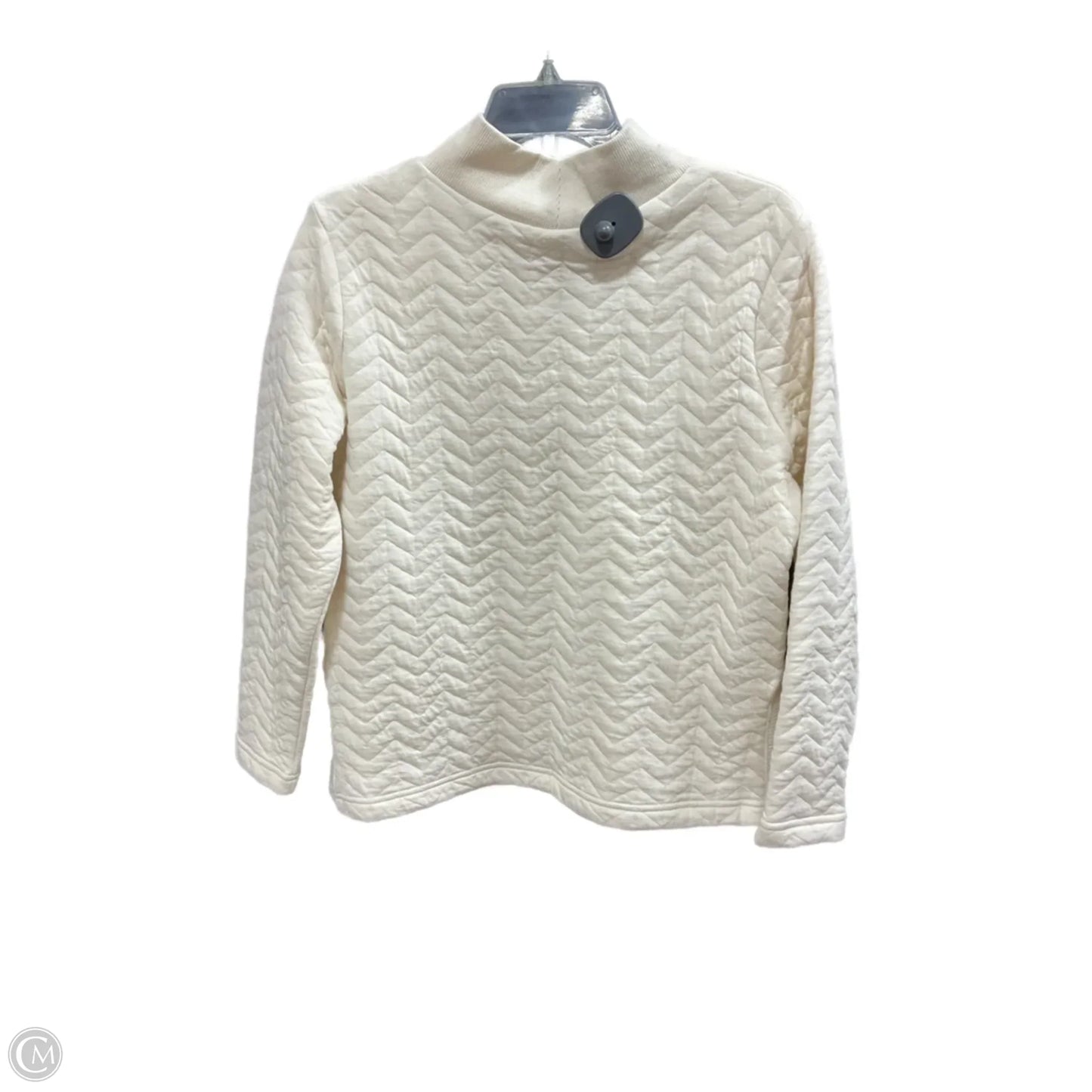 Top Long Sleeve By St Johns Bay In White, Size: M
