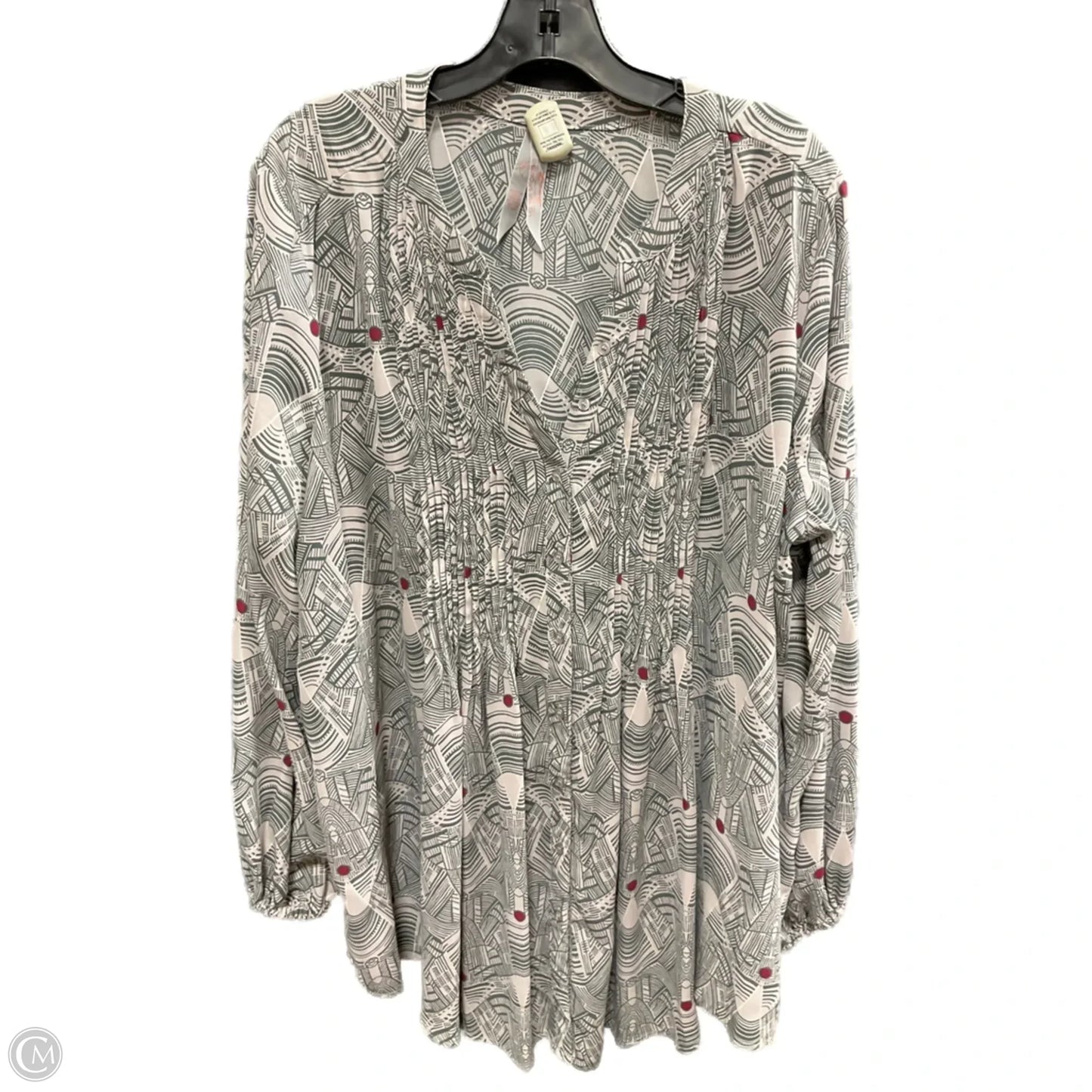 Top Long Sleeve By Melissa Mccarthy In Grey, Size: 1x