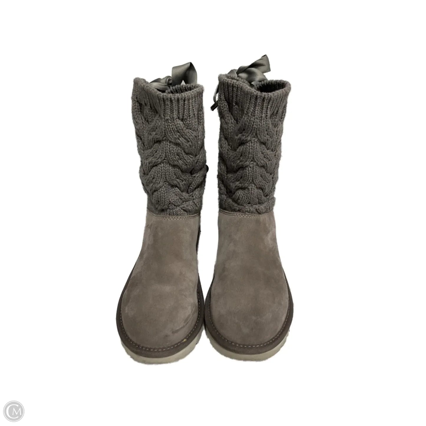 Boots Designer By Ugg In Grey, Size: 8