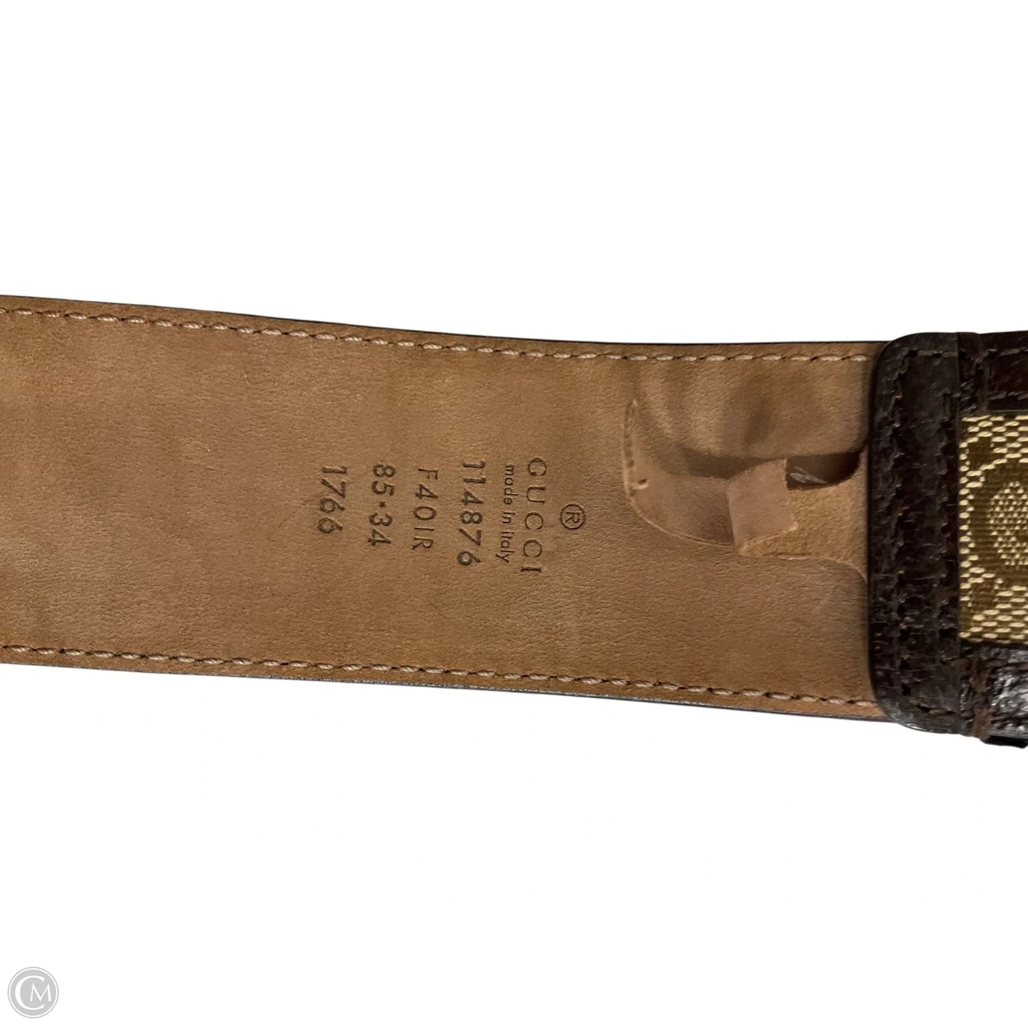 Belt Luxury Designer By Gucci, Size: Small