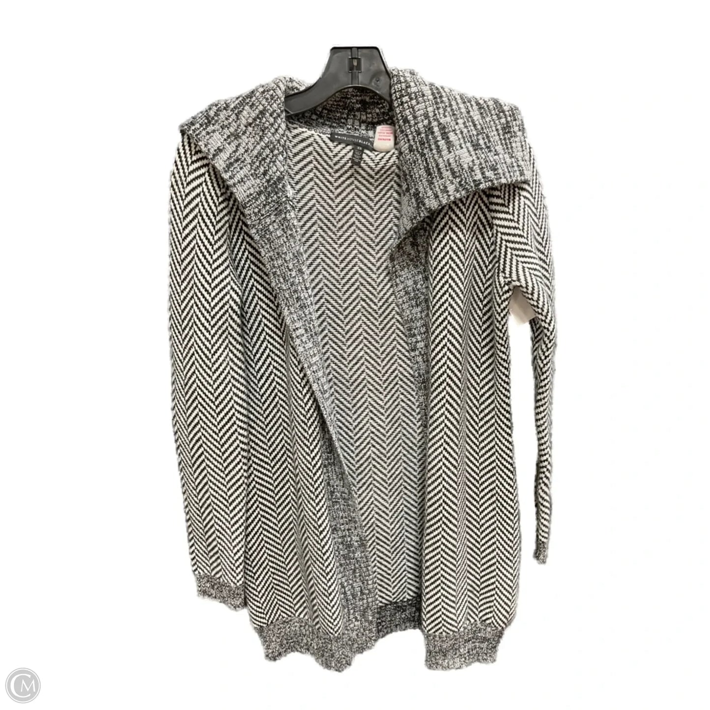 Cardigan By White House Black Market In Black & White, Size: Xs
