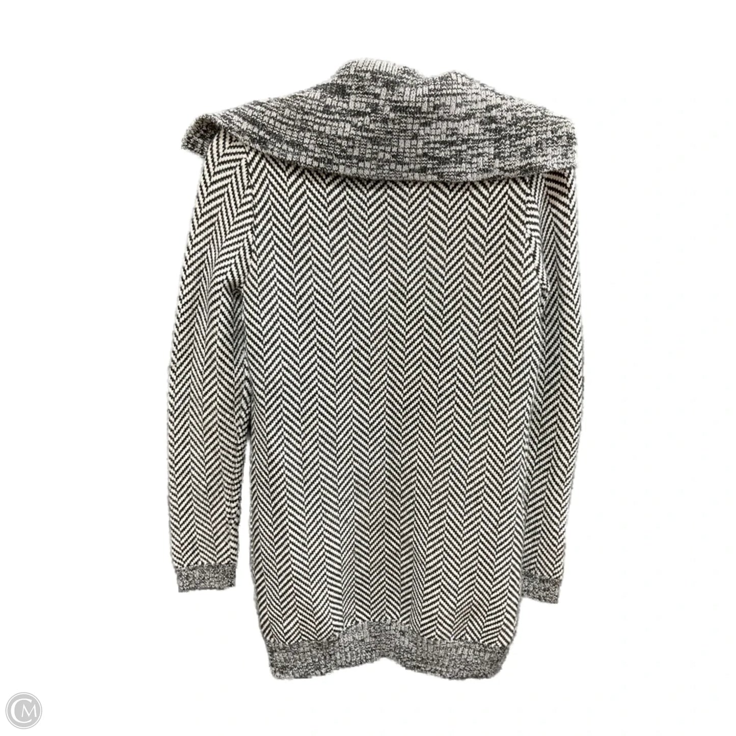 Cardigan By White House Black Market In Black & White, Size: Xs