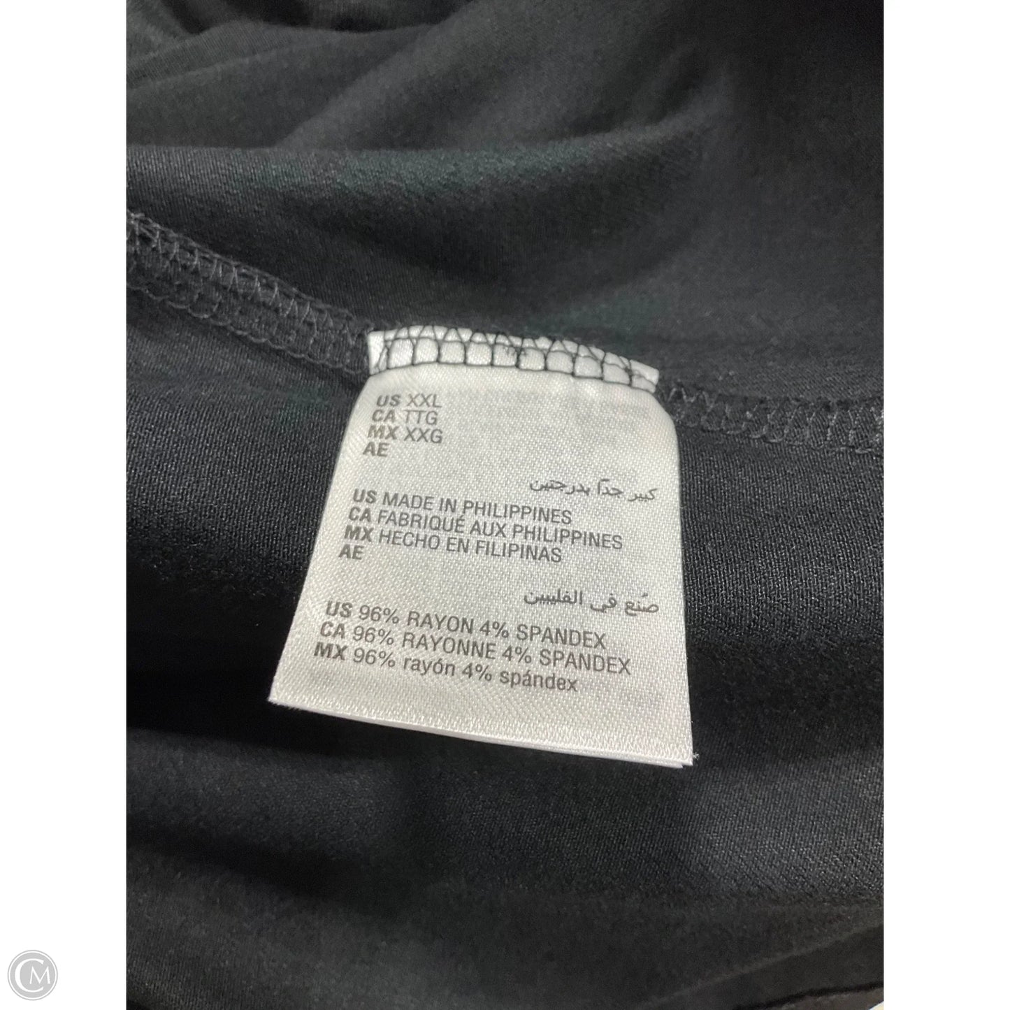 Top Long Sleeve By Inc In Black, Size: Xxl