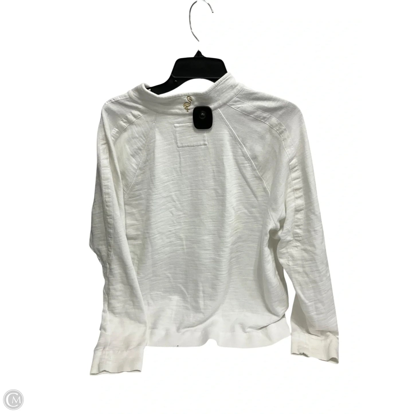 Top Long Sleeve Designer By Lilly Pulitzer In White, Size: Xl