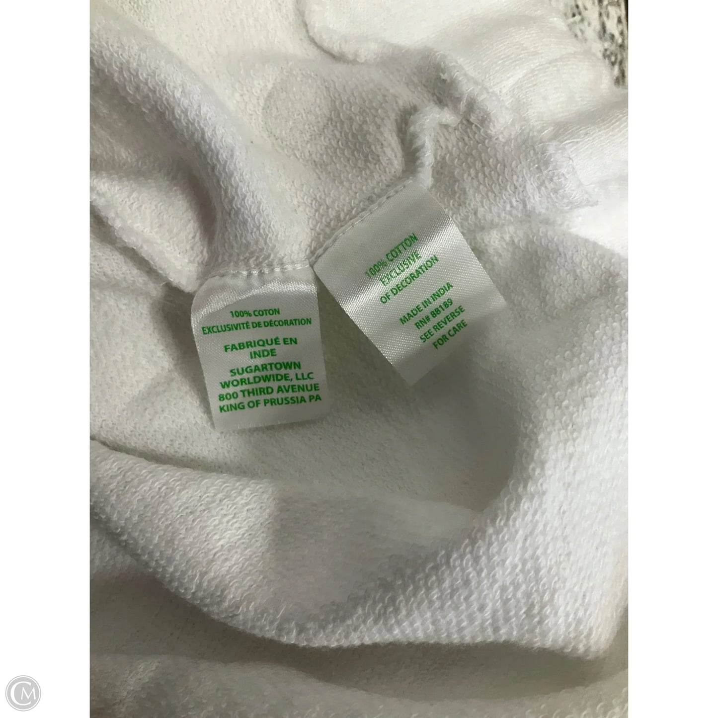 Top Long Sleeve Designer By Lilly Pulitzer In White, Size: Xl