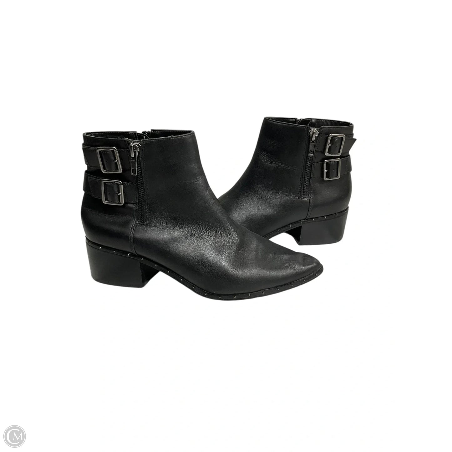 Boots Ankle Heels By Bleecker & Bond In Black, Size: 9.5