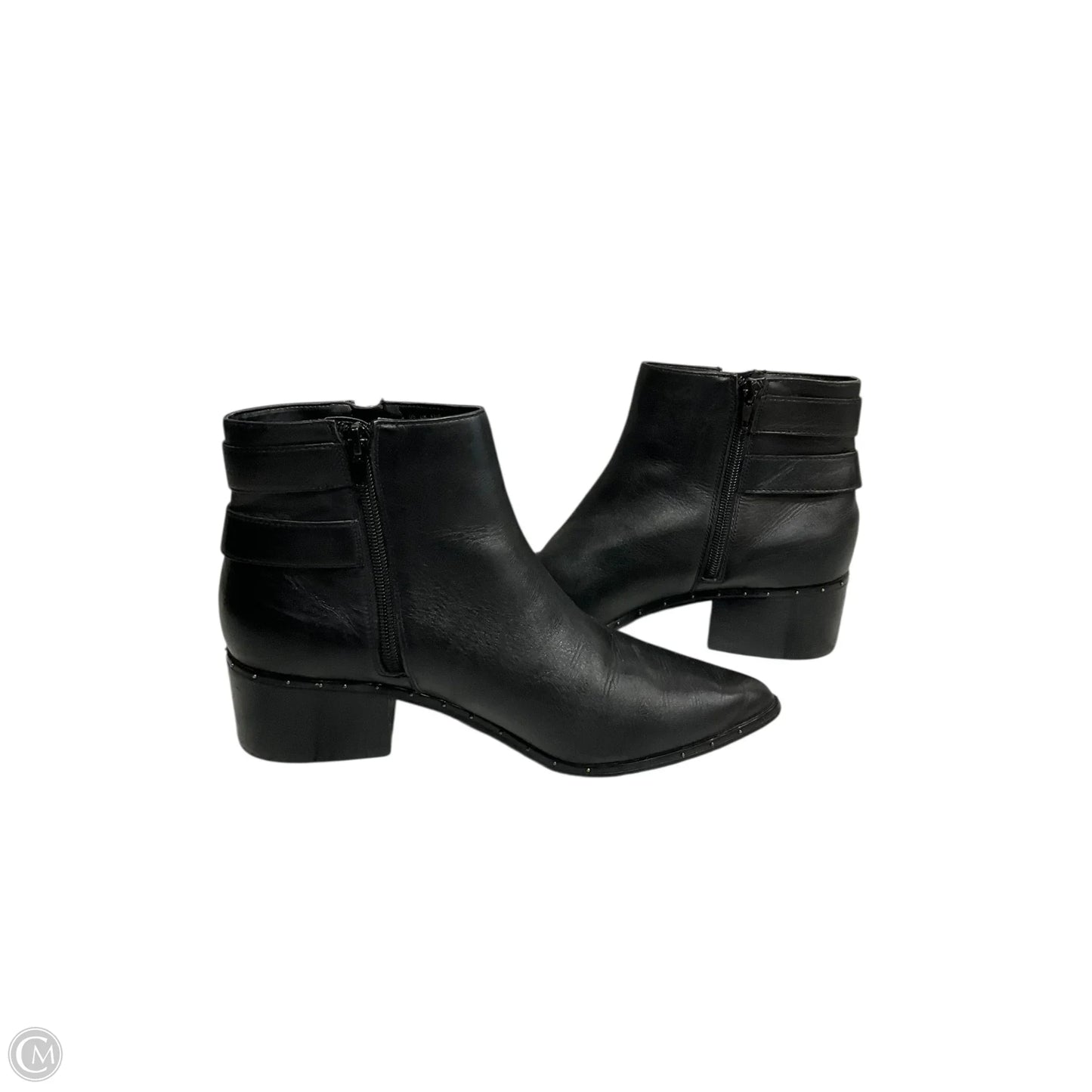 Boots Ankle Heels By Bleecker & Bond In Black, Size: 9.5
