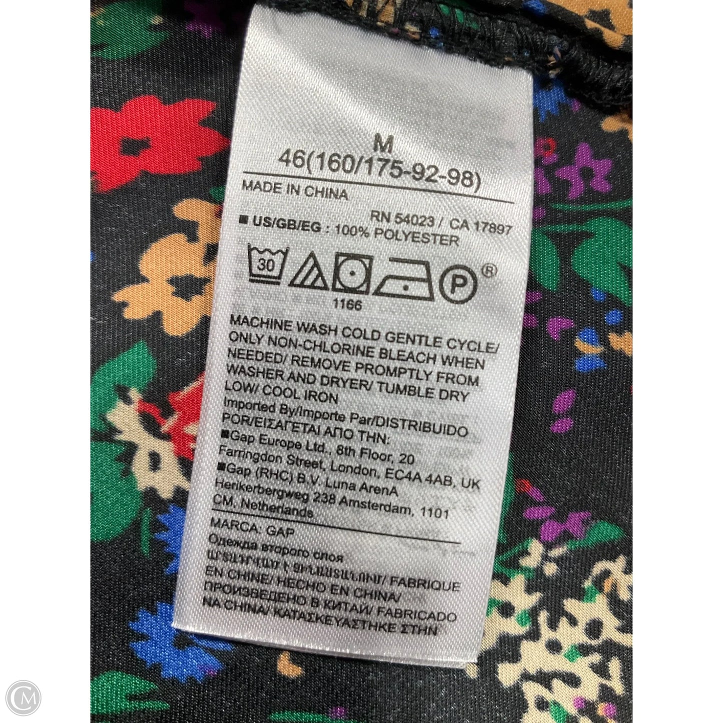 Dress Casual Short By Gap In Floral Print, Size: M
